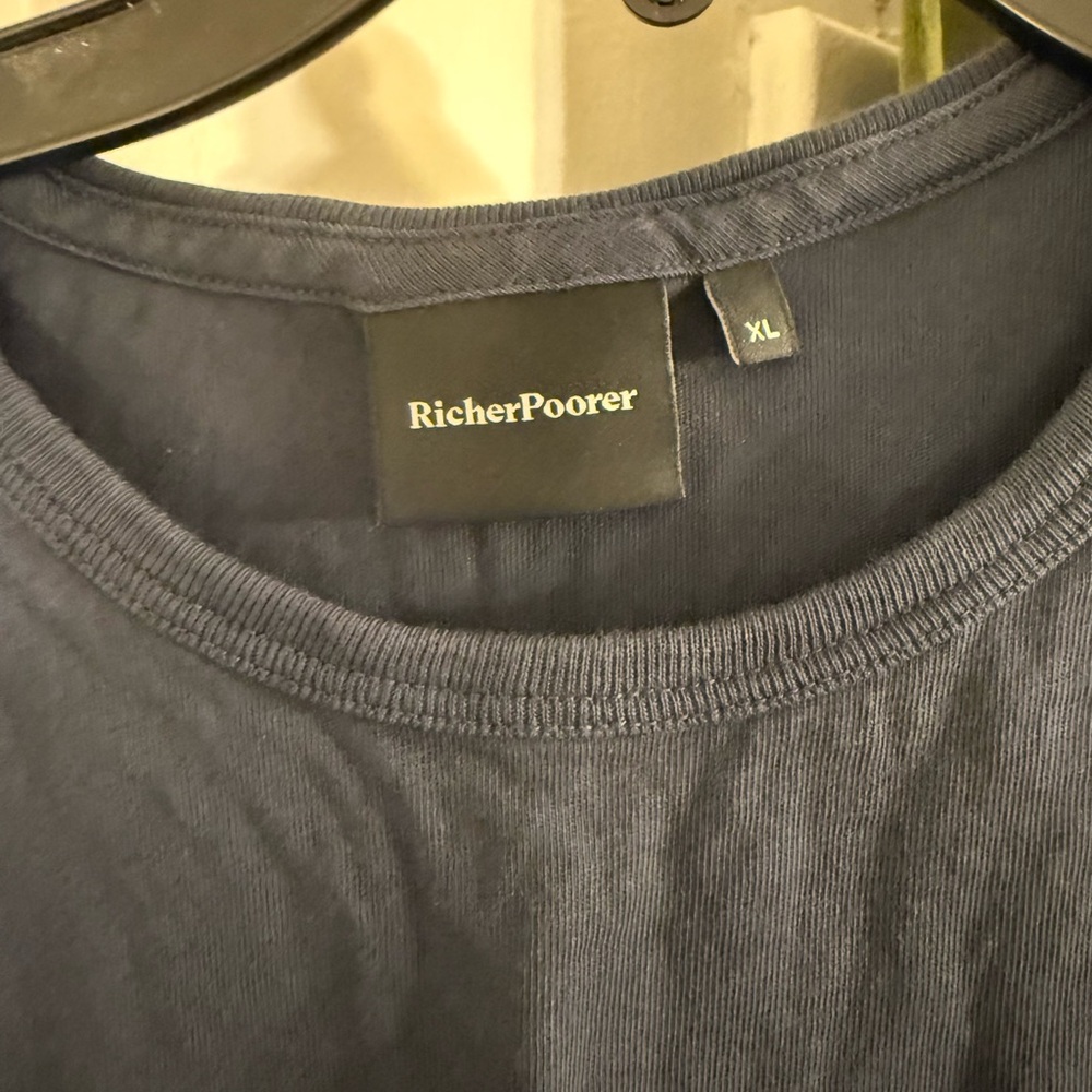 RicherPoorer Navy Relaxed T Shirt